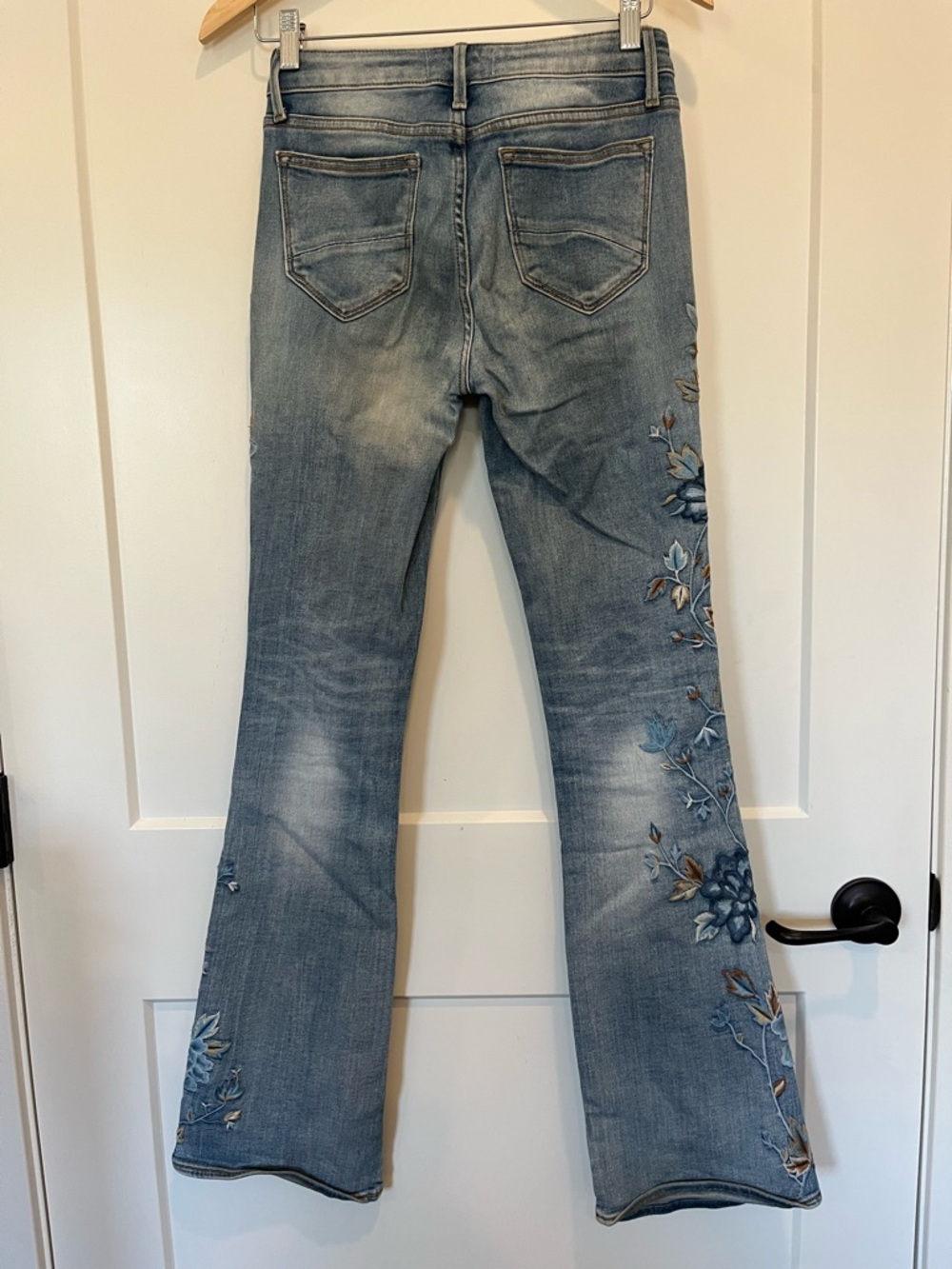 Driftwood Isabel Embroidered Floral  Flare Bootcut Boho Western Cowgirl Jeans 25 - Picture 10 of 16